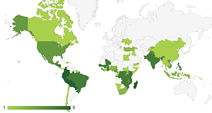 My Kiva map Nov. 2017